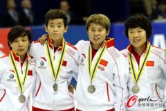 女队接力0.017秒劣势摘银 韩国夺冠