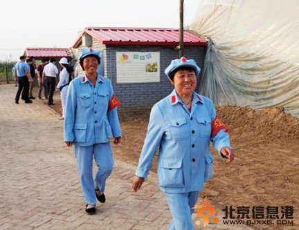 河南一农场近百名员工着红军装上班 成风景线