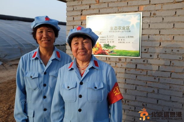 农场员工穿红军装上班吸引采摘 红色旅游噱头引爆商机 