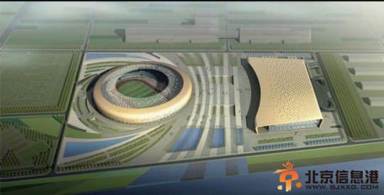 河南<a href='http://www.bjxxg.cn/sports/' target='_blank'><u>体育</u></a>场神似聚宝盆 土豪金外观遭吐槽【图】