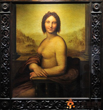 半裸的蒙娜丽莎真迹照片 画中的主人公才是真正的蒙娜丽莎