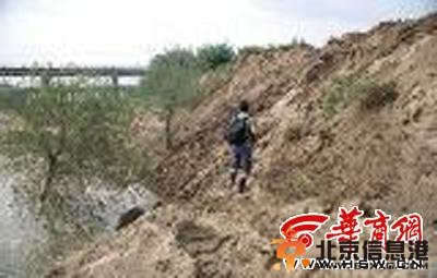 昨日上午，崖沙燕窝被毁现场本报记者宁峰摄