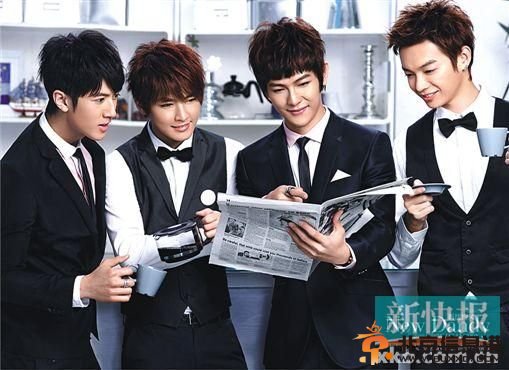 (左起)吴尊、炎亚纶、汪东城、辰亦儒