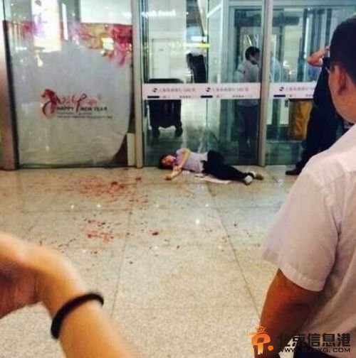 上海虹桥火车站发生血腥斗殴。网络图