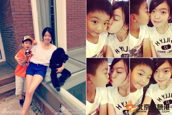 王中磊17岁女儿长腿清秀