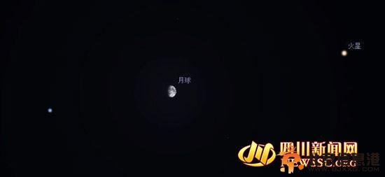 双星伴月天象今日成都上演 疑因多云遗憾无法观赏(图)