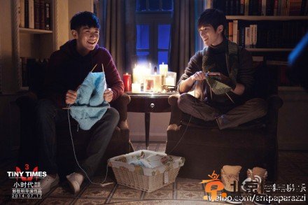 《小时代3》海量剧照曝光 柯震东陈学冬为爱织毛衣?