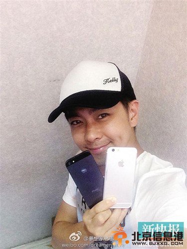 林志颖疑似iphone6真机网友：有本事开机啊（图）