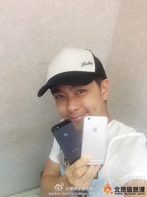 林志颖晒iPhone6：5.5英寸屏 配指纹识别功能