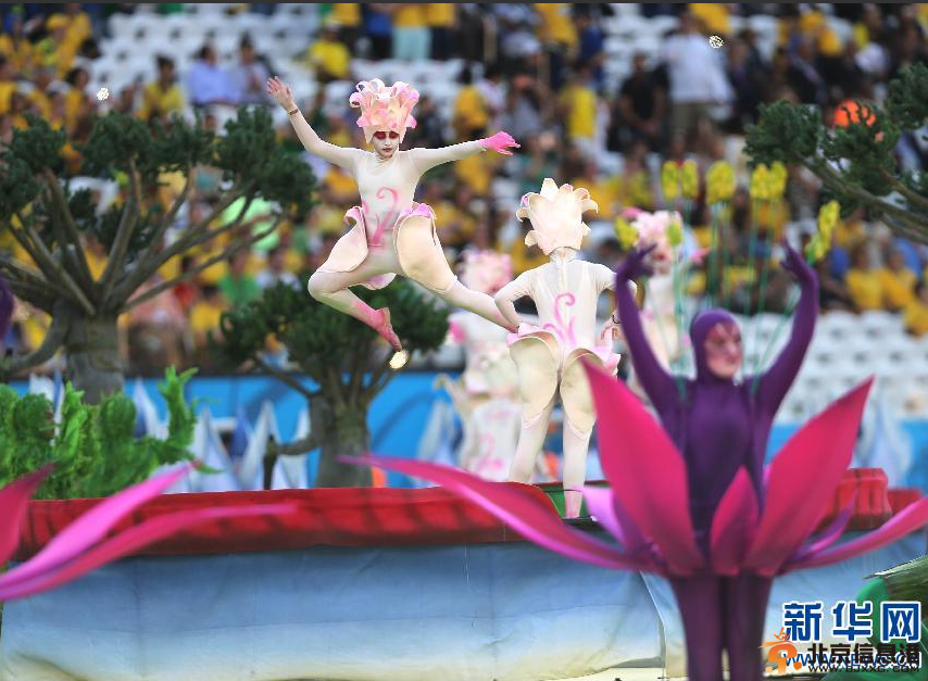 2014巴西世界杯开幕式表演精彩瞬间 