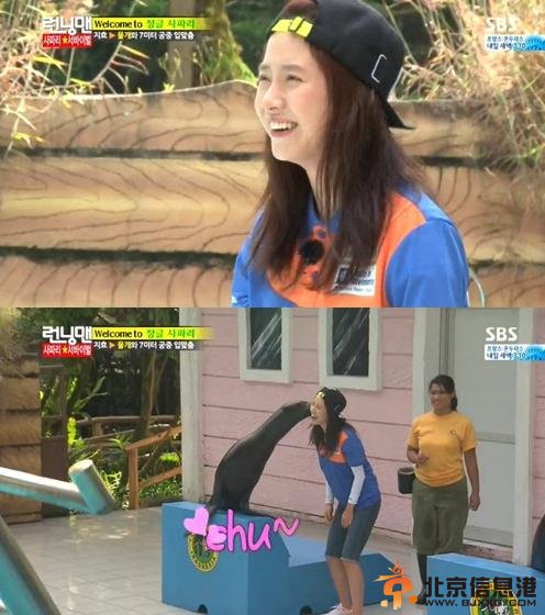 《Running Man》宋智孝变身天才驯兽师 大胆与海狗共舞