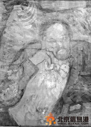 毕加索作品现画中画 蓝色房间里女人沐浴图暗藏神秘男子肖像【分析图】