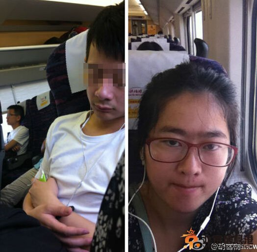 90后妹子胡雪桐snow微博寻爱 动车上的心动男生在哪里