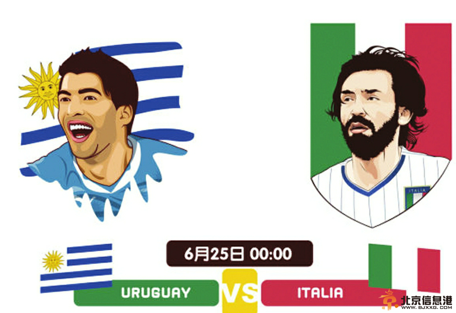 世界杯2014赛程：6月25日意大利VS乌拉圭 意大利打平可出线