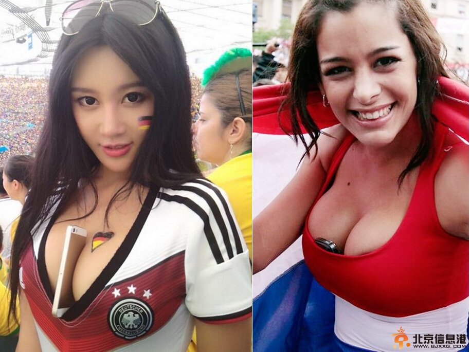 中国乳神樊玲胸夹手机力挺德国 一路遭球迷强吻