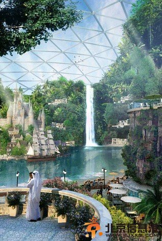 迪拜欲建世界第一温控城市 整个城区被玻璃罩覆盖