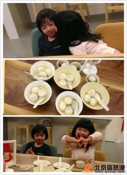曹格女儿亲吻kimi太有腔调 包子妹天生喜感挡不住【图】