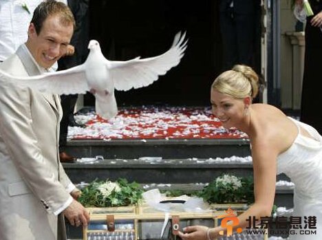 罗本妻子美艳婚纱照被扒出 妆容清新造型唯美