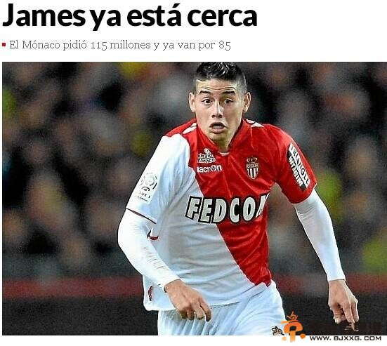 曝皇马欲8500万欧引进J罗 巴萨报价9000万争抢