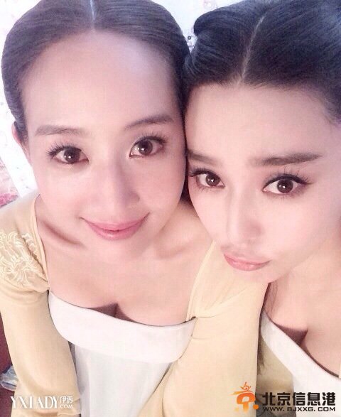 范冰冰张钧甯美照曝光 女神挤胸卖萌“美到没朋友”