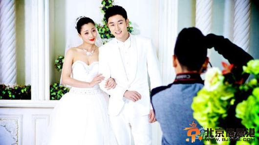 假如幸福来临罗成与叶百合唯美结婚照