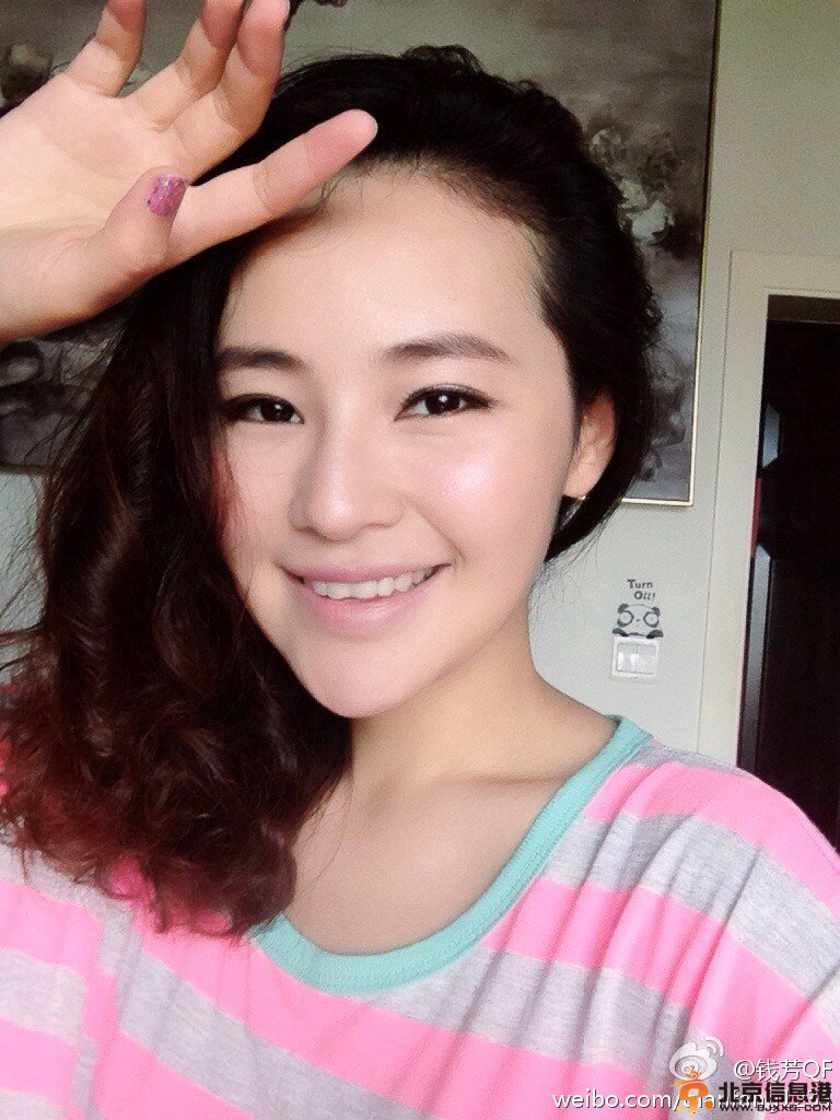钱芳素颜照 钱芳自拍照 钱芳生活照