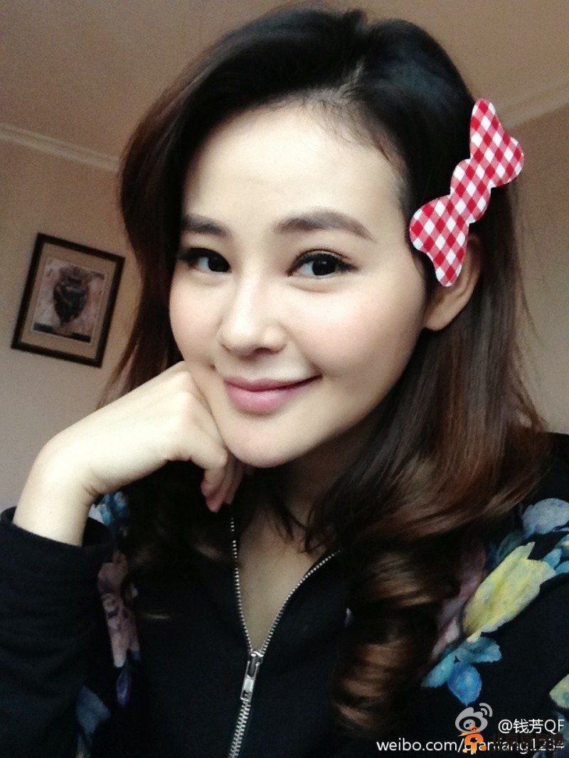 钱芳素颜照 钱芳自拍照 钱芳生活照