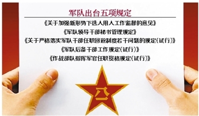 军队首次系统出台用人规定 规范秘书提拔