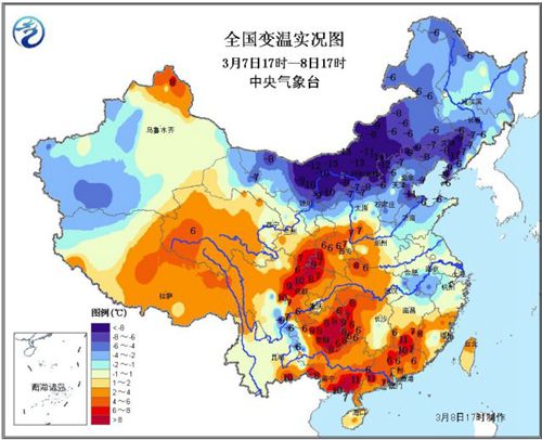 未来三天冷空气稳步南压 北方降温最高可达14℃