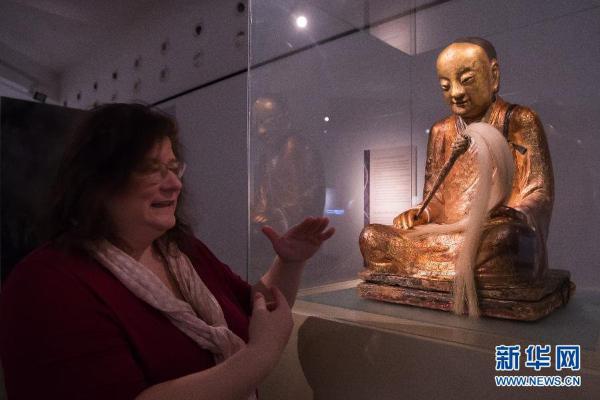 肉身宝像匈牙利展出 宝像内嵌僧人生活于公元1100年左右
