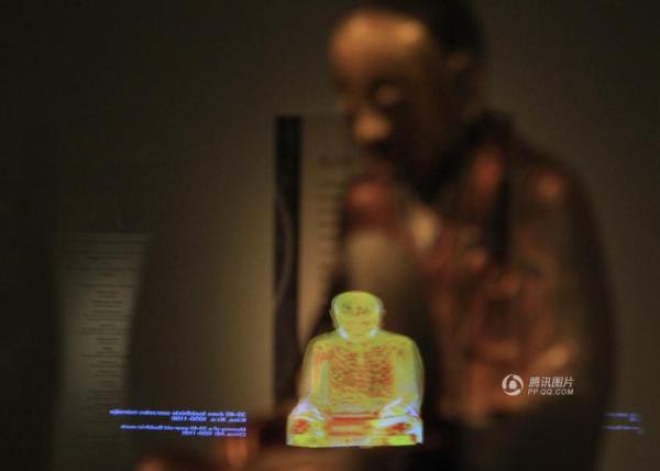 肉身宝像匈牙利展出 宝像内嵌僧人生活于公元1100年左右