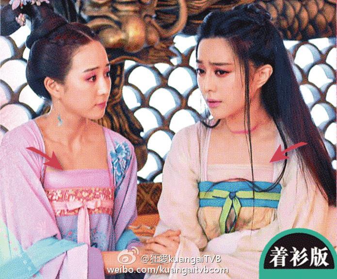tvb版武媚娘用特技遮胸 武媚娘集体露胸让人操醉了心 