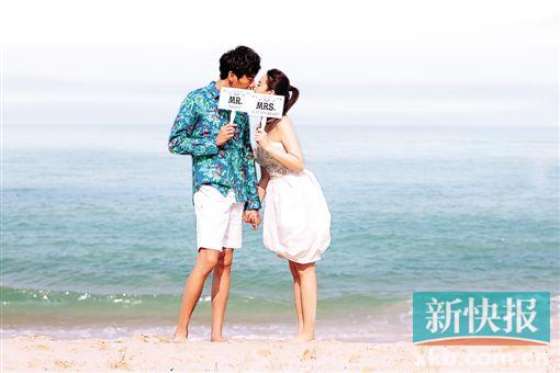 46岁台湾女星伊能静与小10岁男友秦昊普吉岛大婚 婚礼现场照曝光  