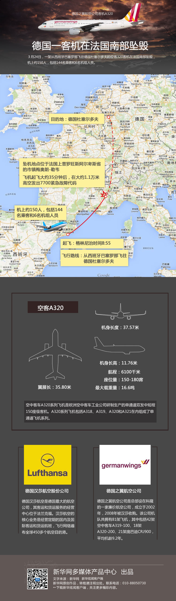 图解 德国一客机在法国南部坠毁 