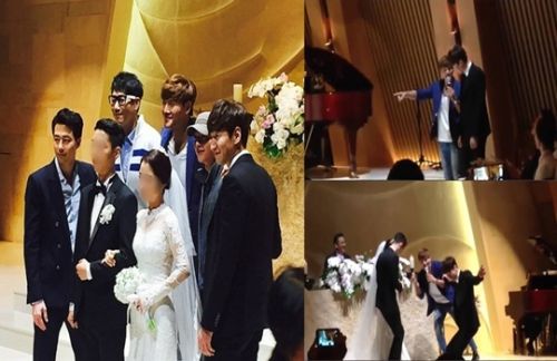 李光洙妹妹结婚 宋仲基金钟国宋智孝亮相