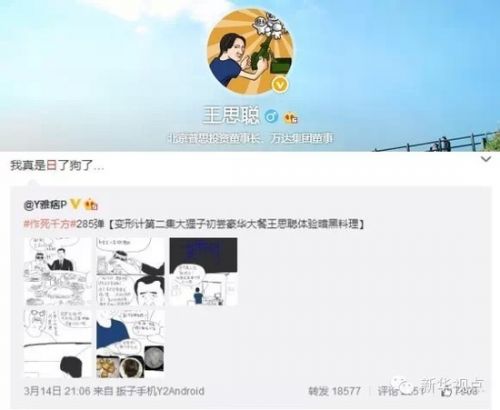 新华社再批王思聪 女友要胸大把三俗当个性(图)