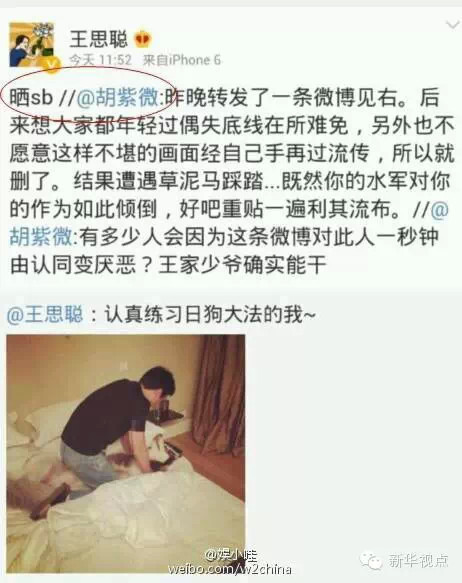 新华社再批王思聪 女友要胸大把三俗当个性(图)