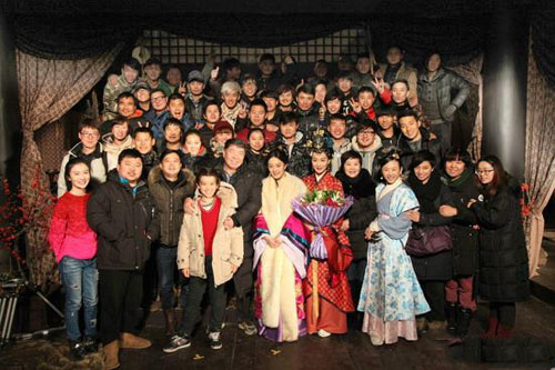 孙俪芈月传杀青 邓超黑娘娘晒搞怪照