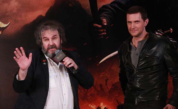 《霍比特人3》中国首映 杰克逊称喜欢范冰冰