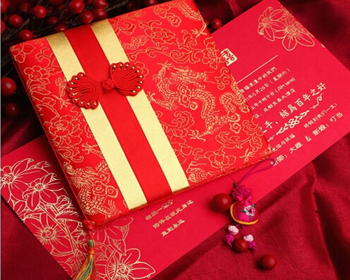 中式婚礼请柬元素 精致的别有风味