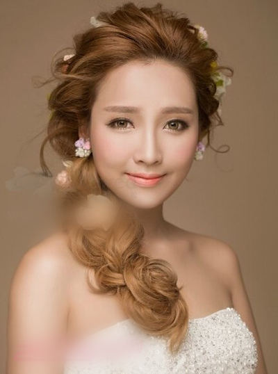 2015唯美新娘发型图片 打造小清新气质新娘